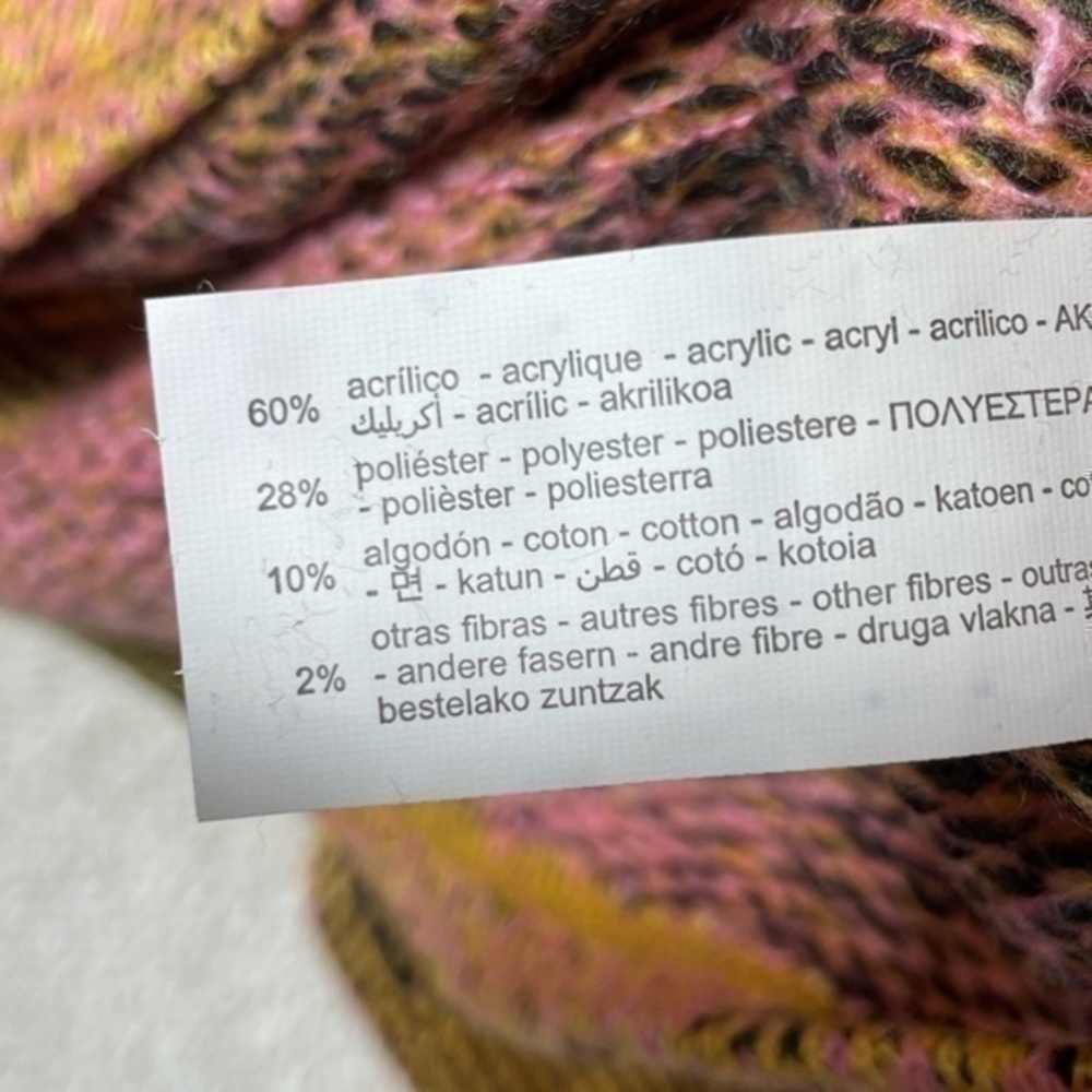 New Zara Cropped Crewneck Colourful Light Sweater - Picture 12 of 15